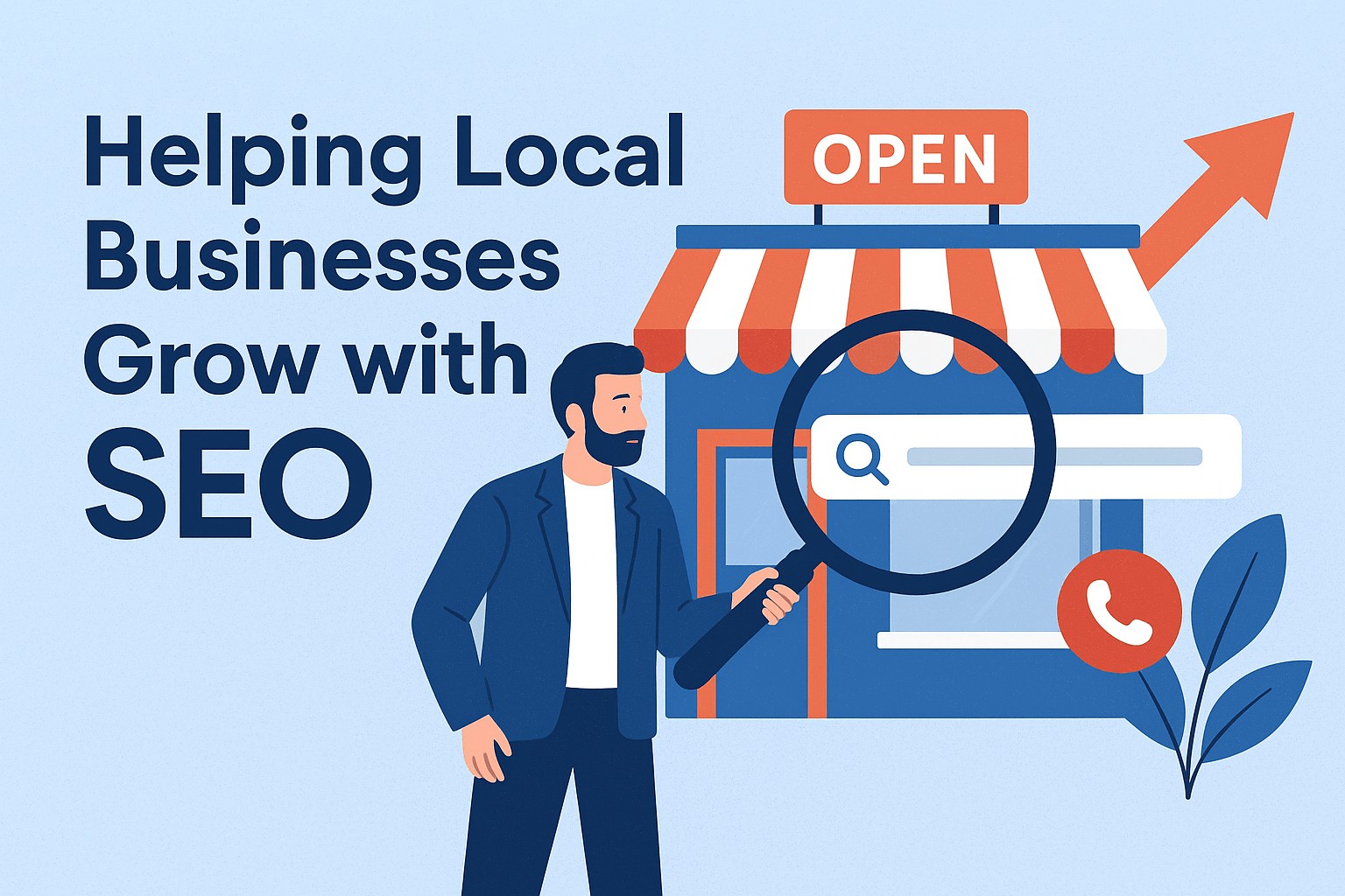 BrandBolt Digital Marketing Agency improving local business visibility through SEO, showing increased foot traffic and phone calls